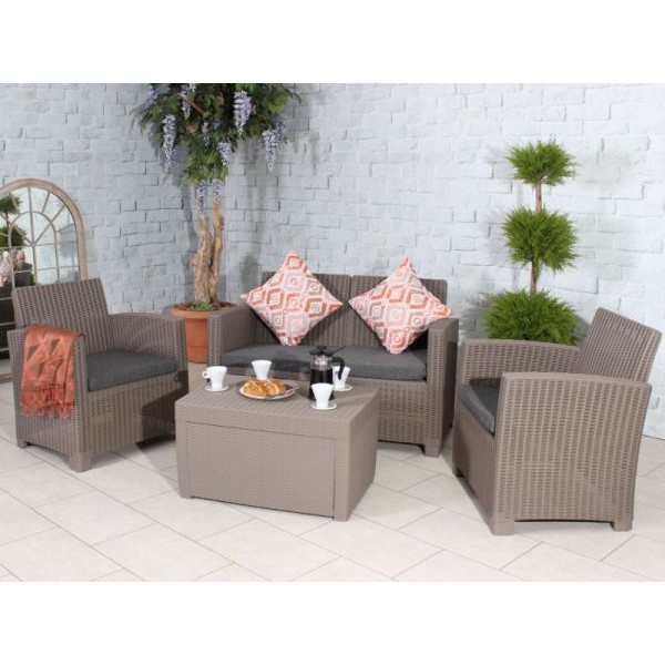 Taupe rattan garden shop furniture